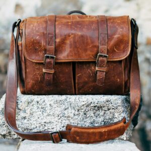 Borsa a tracolla in pelle Cognac